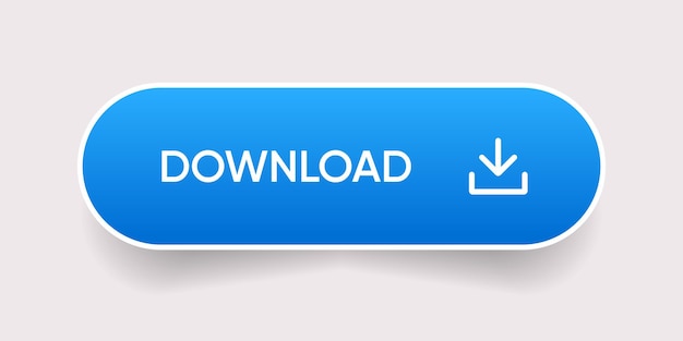 3d download button hand cursor save cloud icon hand pointer clicking click here push button