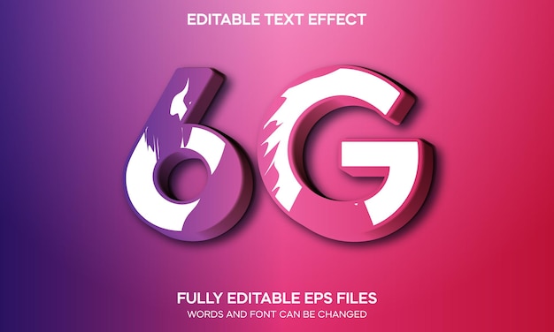 3D editable text effect