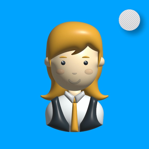 3d elegant girl