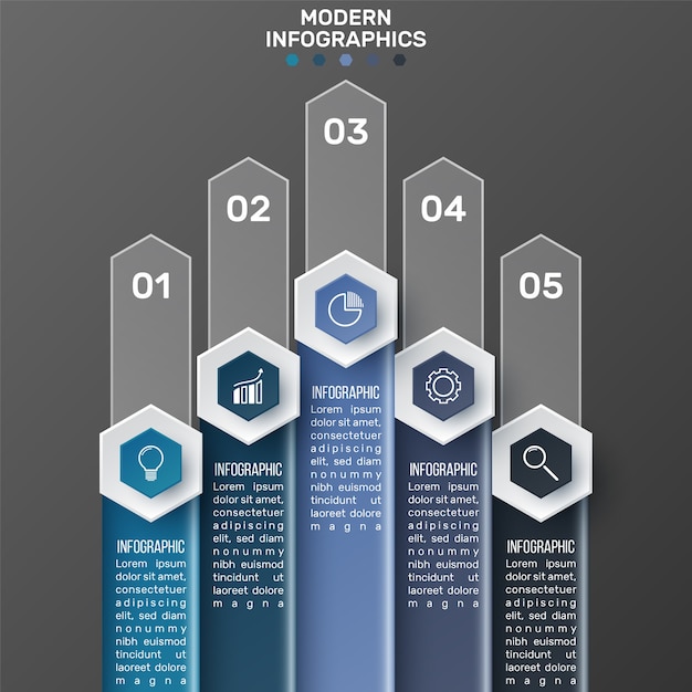  3D infographic template  . Business data visualization. Abstract elements. Creative concept for infographic.
