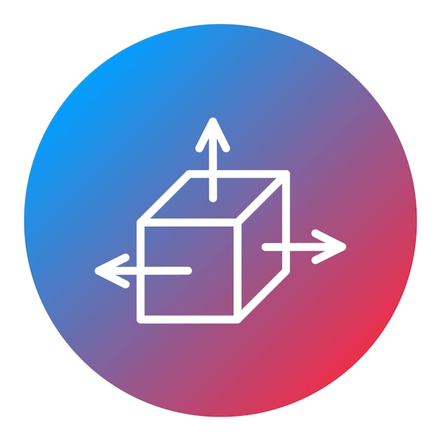 3d object icon vector image can be used for augmented reality