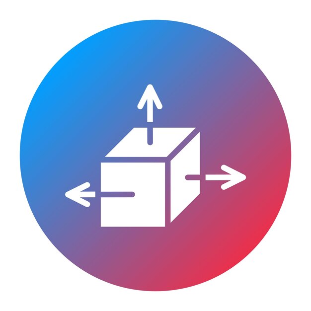 3d object icon vector image can be used for augmented reality