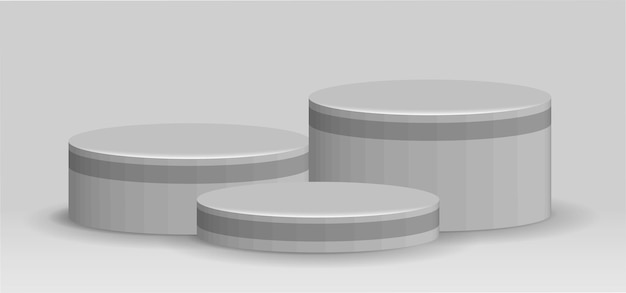 3d podium for product display or competition winners