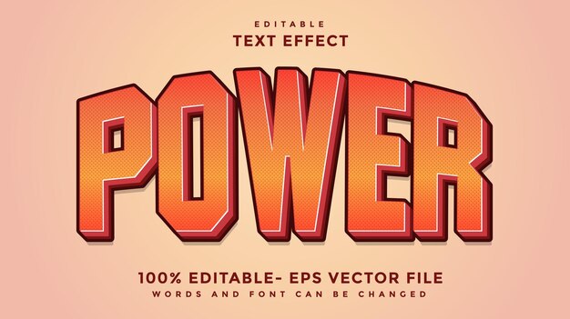 3d Power Editable Text Effect Design Template Effect Saved In Graphic Style