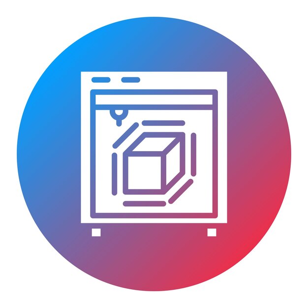 3d printing icon vector image can be used for robotics