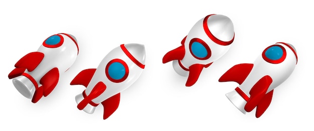 3d rocket spaceship render and draw by mesh. realistic modern digital rocket. vector illustration.