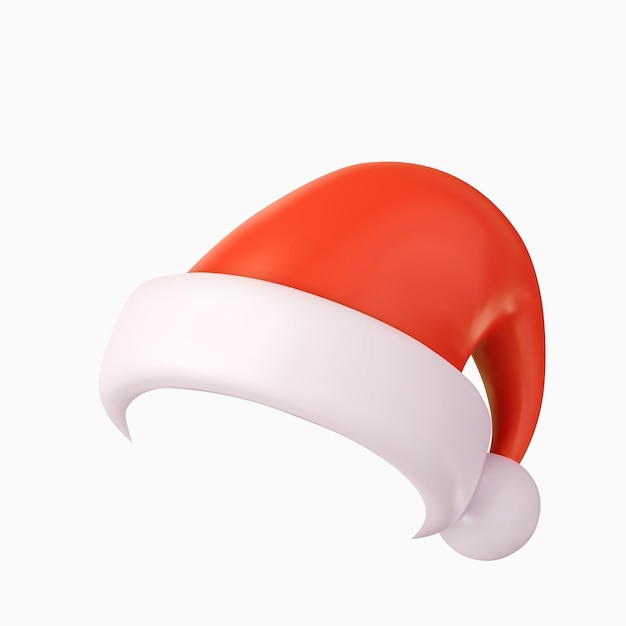 3d Santa Claus hat