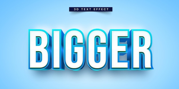 3D-teksteffekt mockup