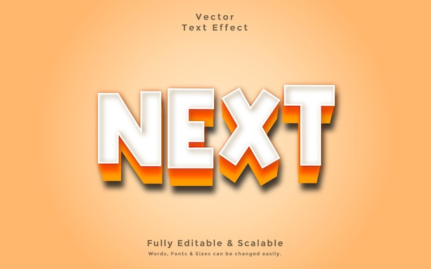 3d text effect vector Next