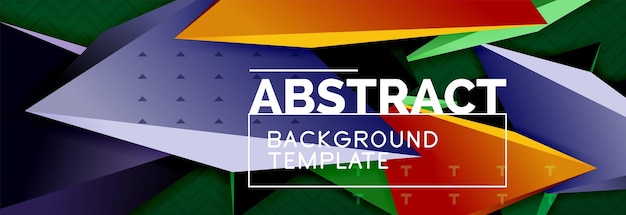 3d triangular vector minimal abstract background design