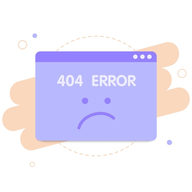 404 error page templates Vector concept illustrations of page not found Flat cartoon style Vector