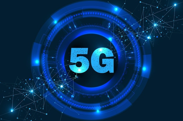5g technology background global network high speed innovation connection data