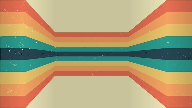 70s retro perspective lines rainbow background vintage grunge colourful stripes banner backdrop