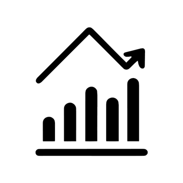 a black and white image of a house graph with a graph above it