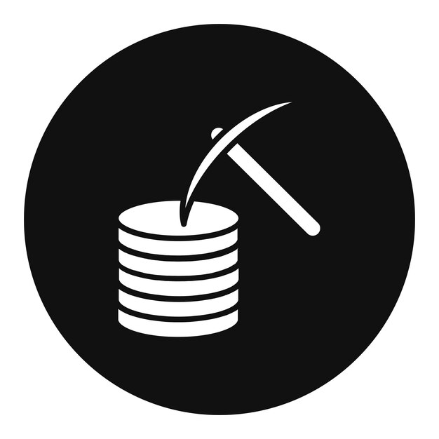 a black and white image of a torch and a hammer