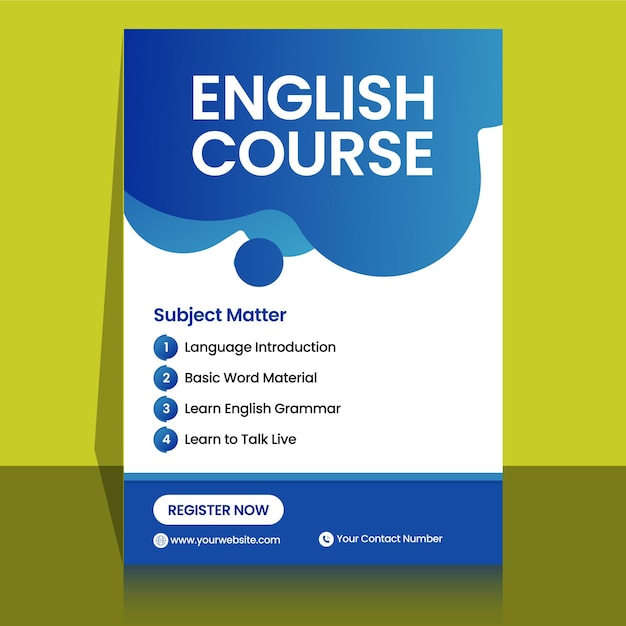 a book called english course course course is titled english course