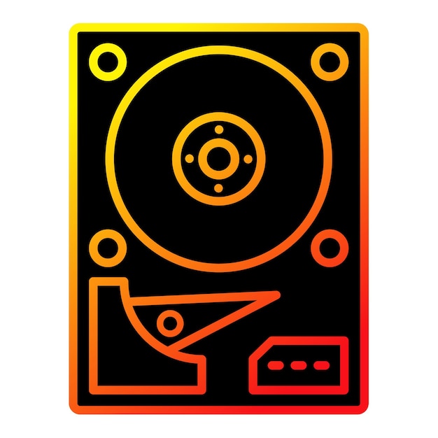 a cd that is on a black and orange background