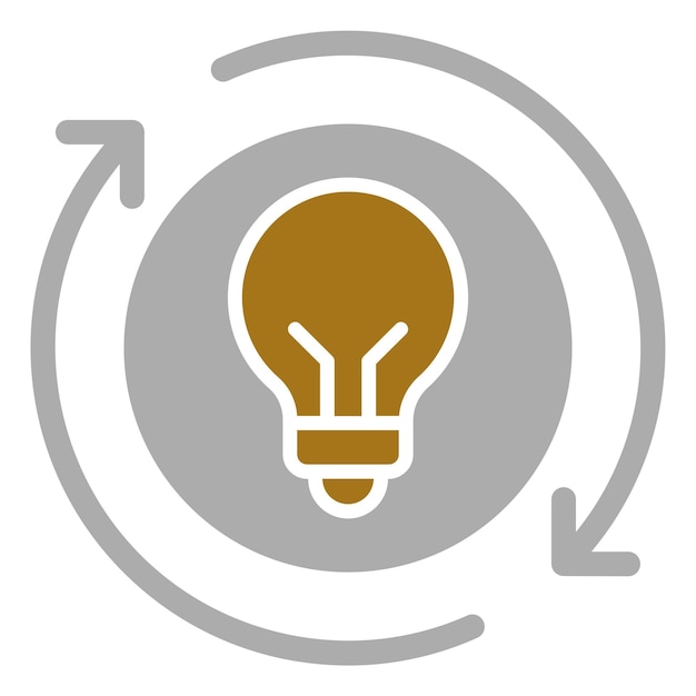 a circle with a light bulb in it and a circle that says  light