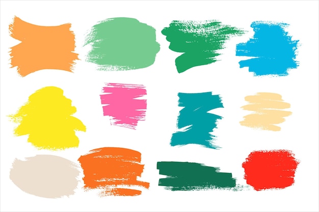 a collage of different colors and shapes of different colors