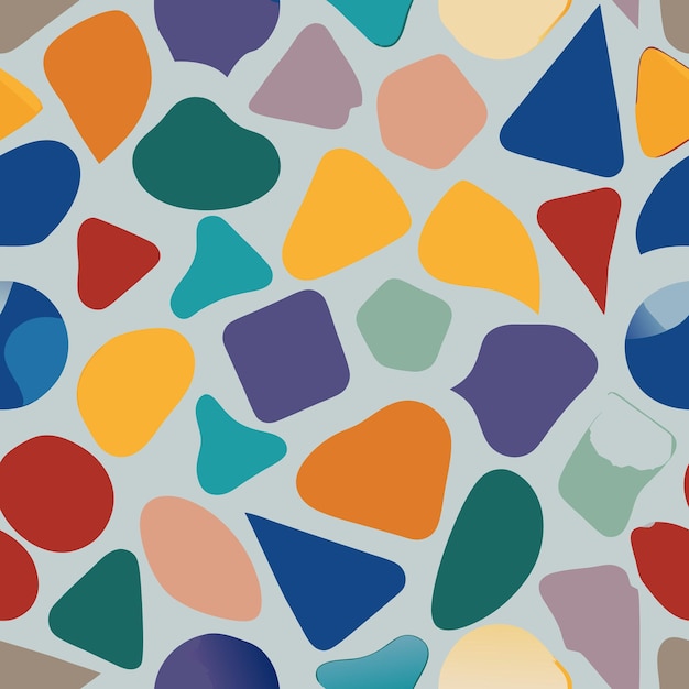 a colorful background with a colorful heart shaped object in the middle