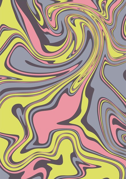 a colorful painting of a person with a pink and yellow background