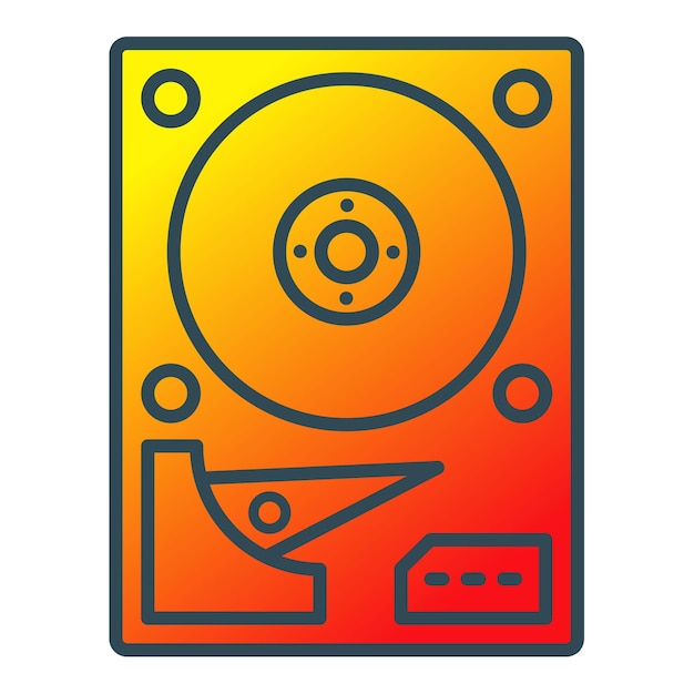 a colorful sticker with a picture of a computer mouse on it