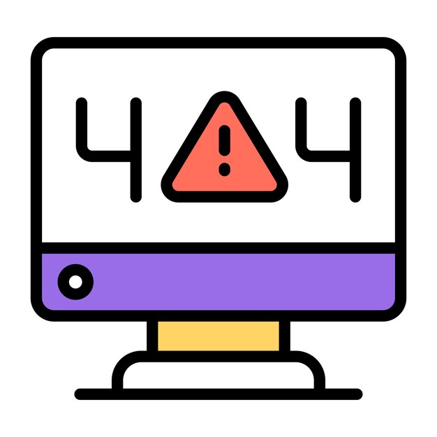 A creative design vector of error 404