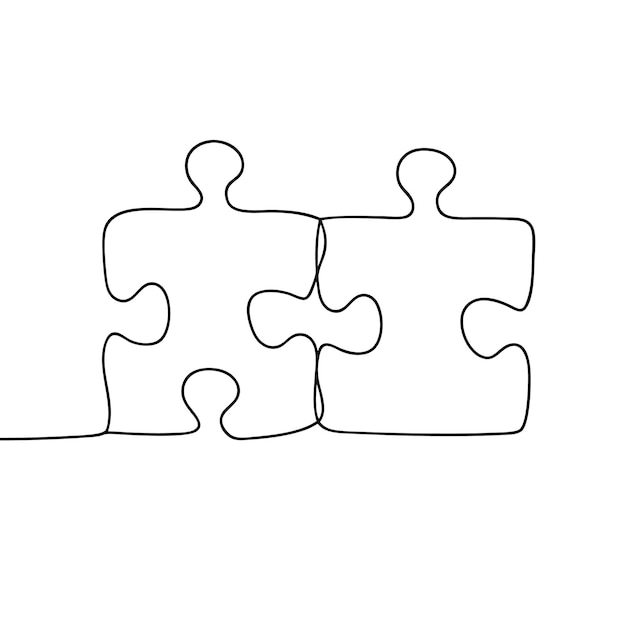 a drawing of a puzzle with the words  puzzle  on it