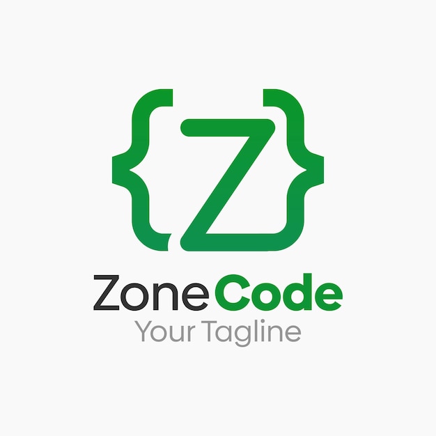 a green and white sign that says zone your code