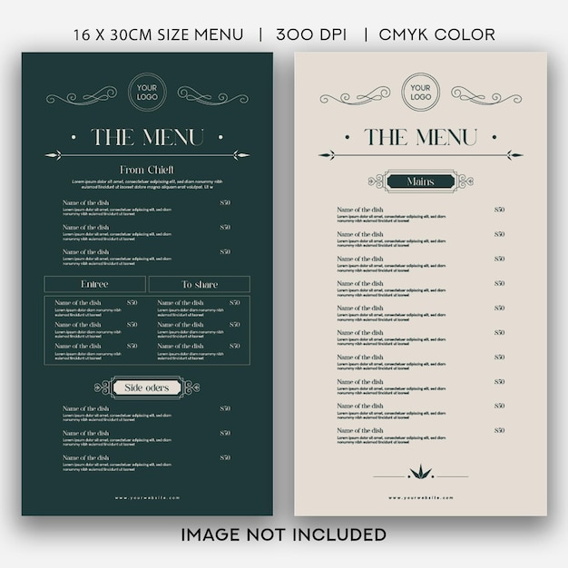 a menu for the menu is shown with the image not included.