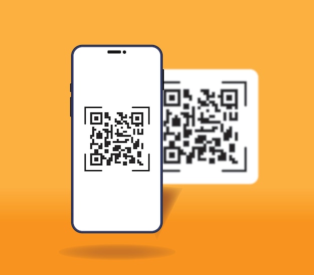 a phone with a bar code on the screen