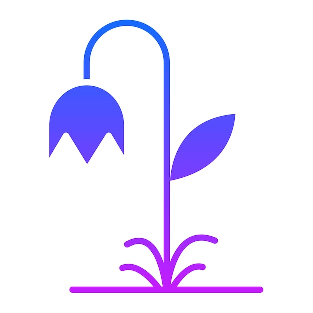 a picture of a plant with a blue flower on it