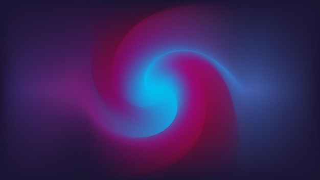 a purple and blue spiral is shown with a blue and pink background