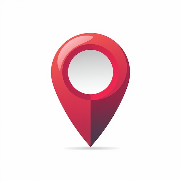 A red location pin commonly used in maps and navigation apps