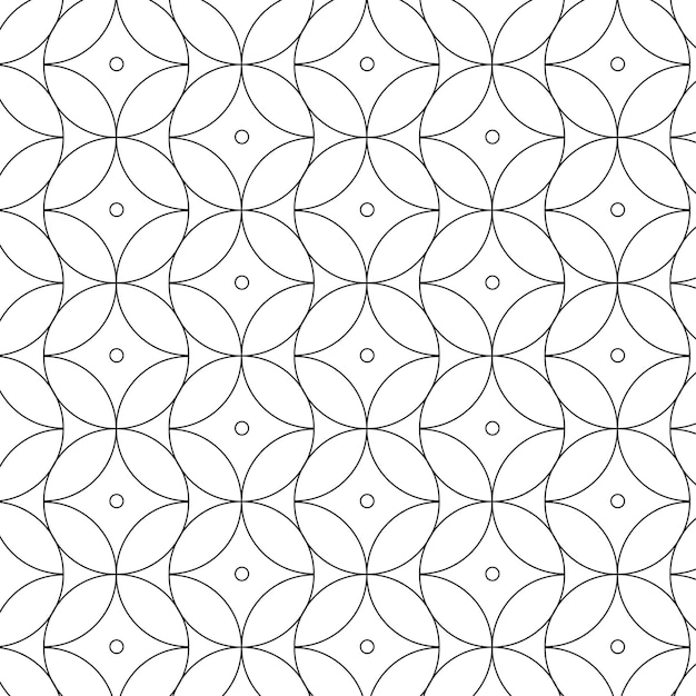 a repeating geometric pattern concentric circles and ovals form a symmetrical design