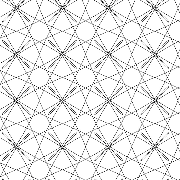 A seamless geometric pattern featuring a repeating motif of stylized
