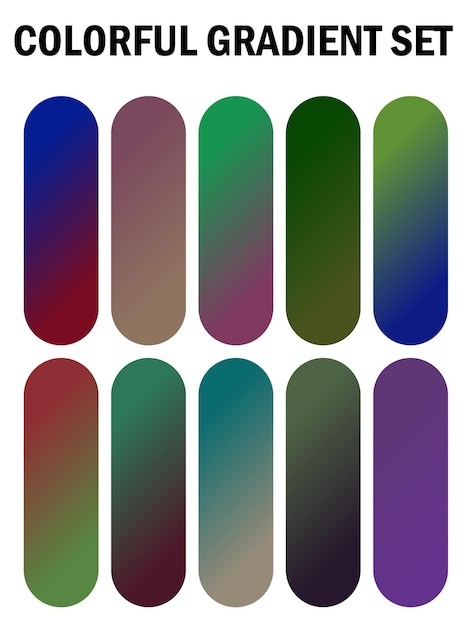 a series of multicolored images of different colors