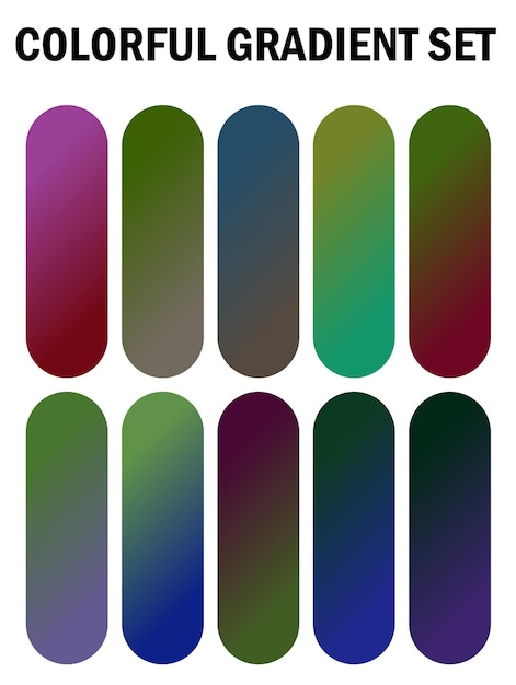a series of multicolored images of different colors