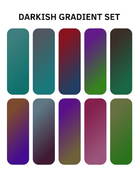 a series of multicolored nails with different colors
