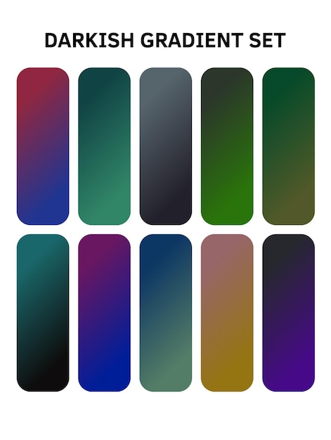 a series of multicolored nails with different colors
