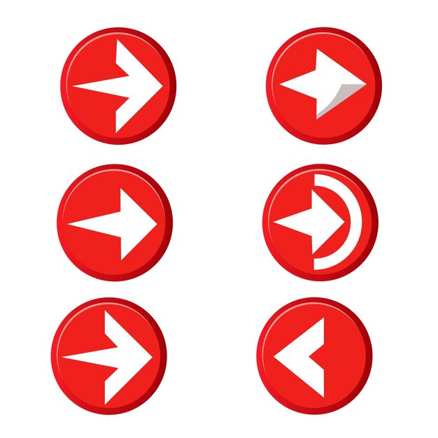 a set of arrow black and white geometric shapes with the word g on it