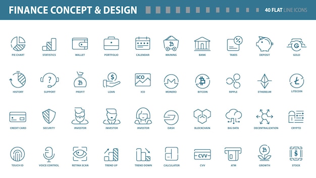A set of icons with the design design and design of the design.