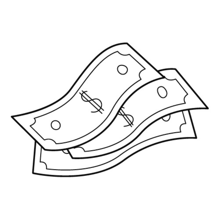 Vektor a stack of paper banknotes. a bundle of dollar bills. a symbol of money accumulation, wealth, bribe