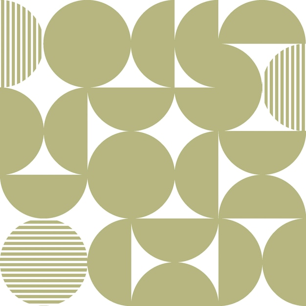 A stylish flat geometric shapes seamless pattern
