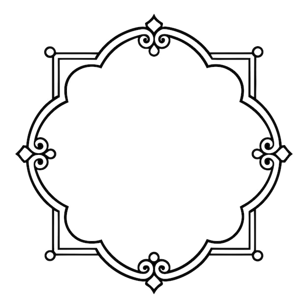 a white wall with a picture of a square and a frame with a design on it