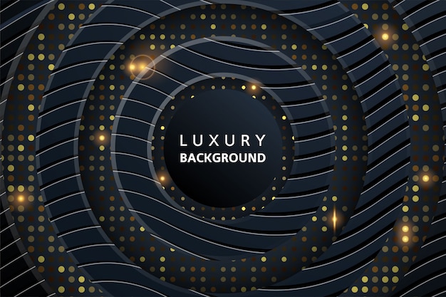 Abstract 3D Luxury Background with Glowing Halftone Pattern