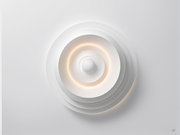 abstract 3d rendering of white waves waves with empty space