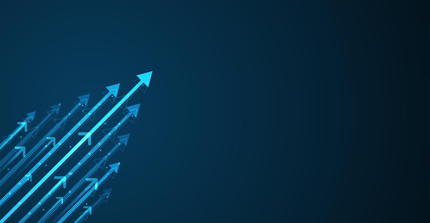 abstract arrow direction technology background
