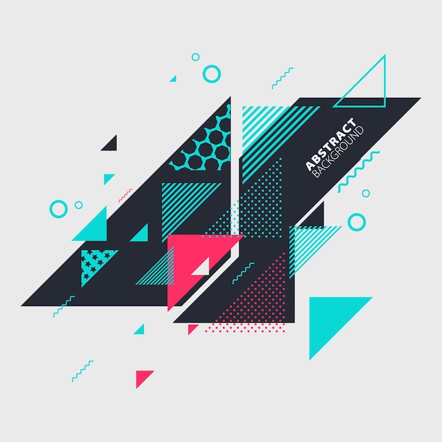 abstract art background with geometric elements