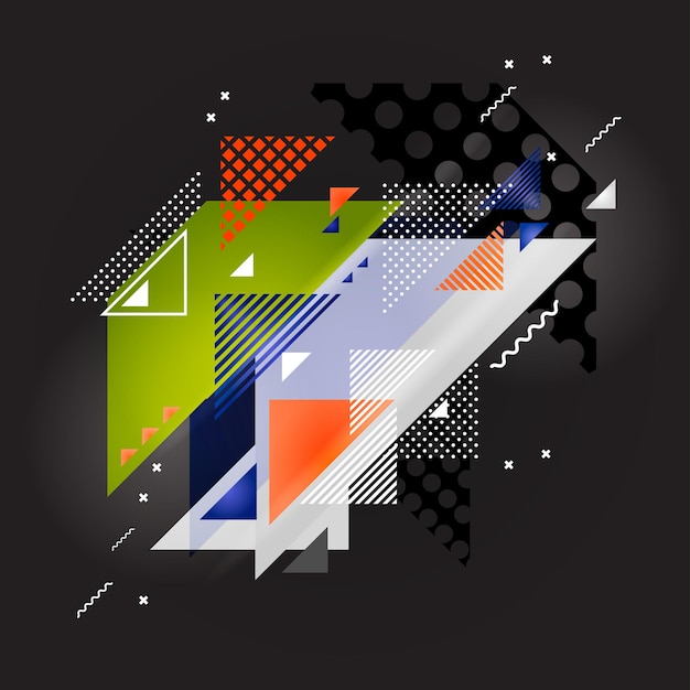 abstract art background with geometric elements